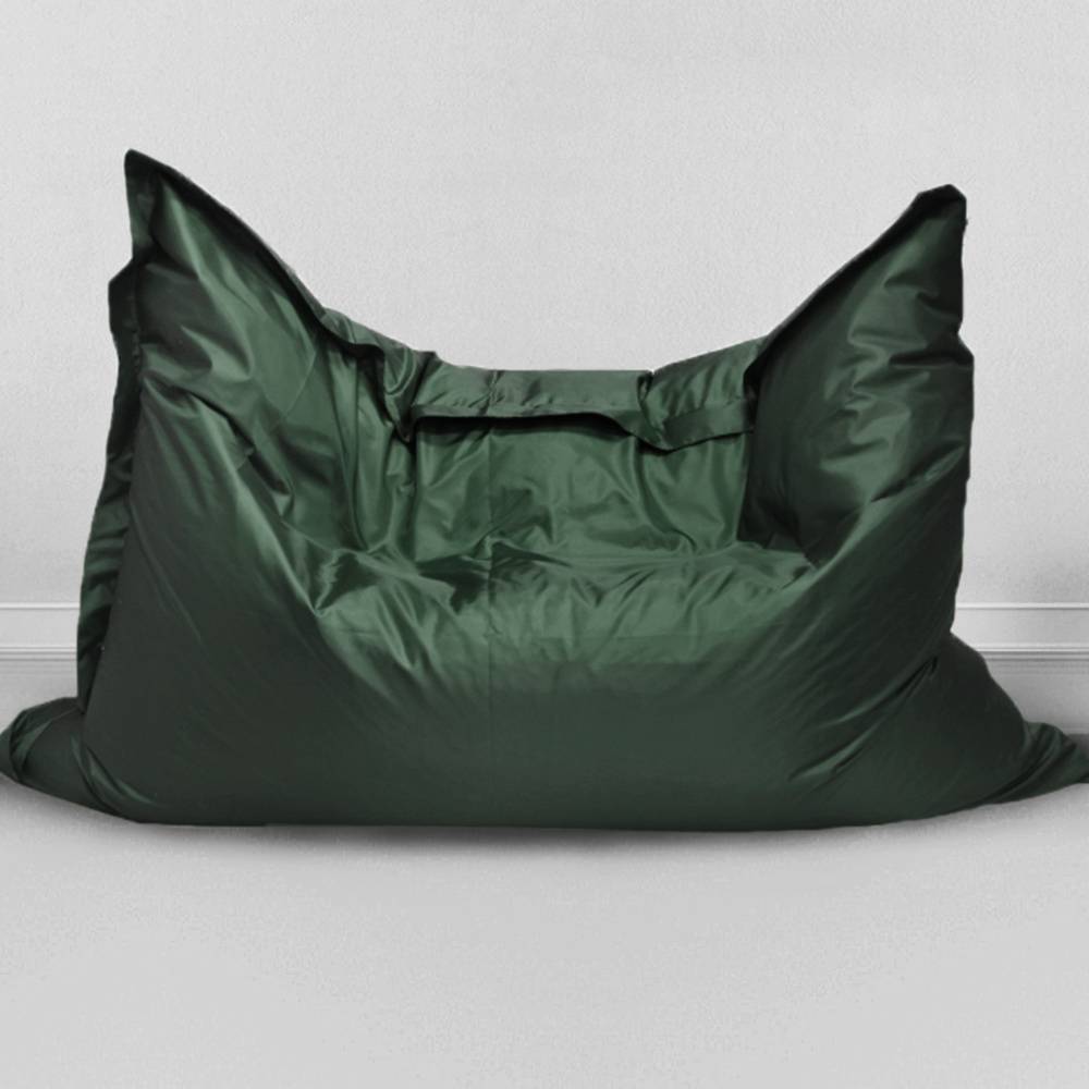Кресло бескаркасное Большая подушка Темная зелень, оксфорд