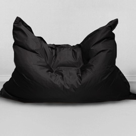 Кресло бескаркасное Большая подушка Черная, оксфорд