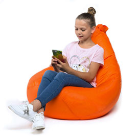 Акция кресла мешки размер Компакт, материал оксфорд, цвет апельсин