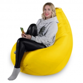 Кресло-груша размер Комфорт,ткань Оксфорд, цвет желтый