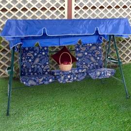 Матрас  с 2-мя подушками на садовые качели Ривьера